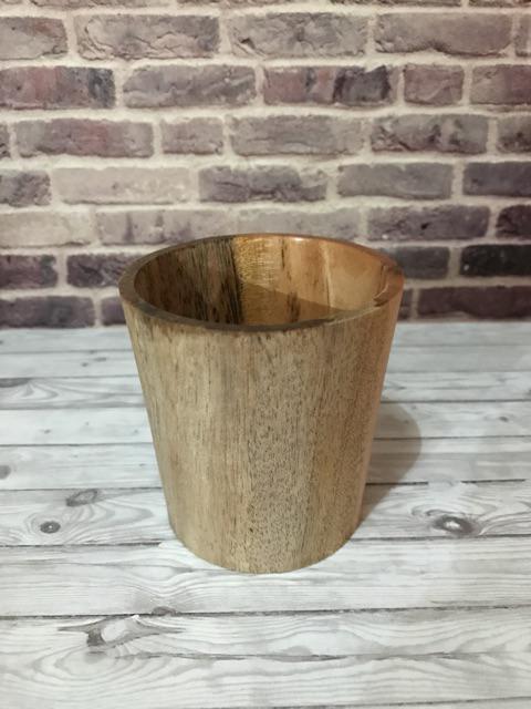 (maho35) Gelas Datar Mahoni D 7 Cm