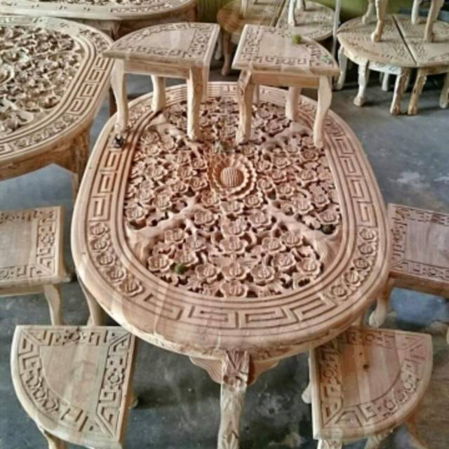 Meja Lesehan / Meja Osin / Meuble jati / ukiran jati dr jepara