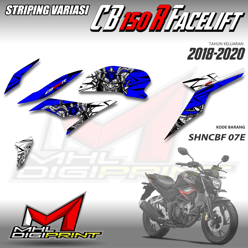 STRIPING VARIASI NEW CB 150R FACELIFT - STIKER NEW CB 150R - SHNCBF 07