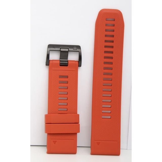 Strap Jam Garmin Band Fenix 5X Quickfit 26 Original Flamed Red Band