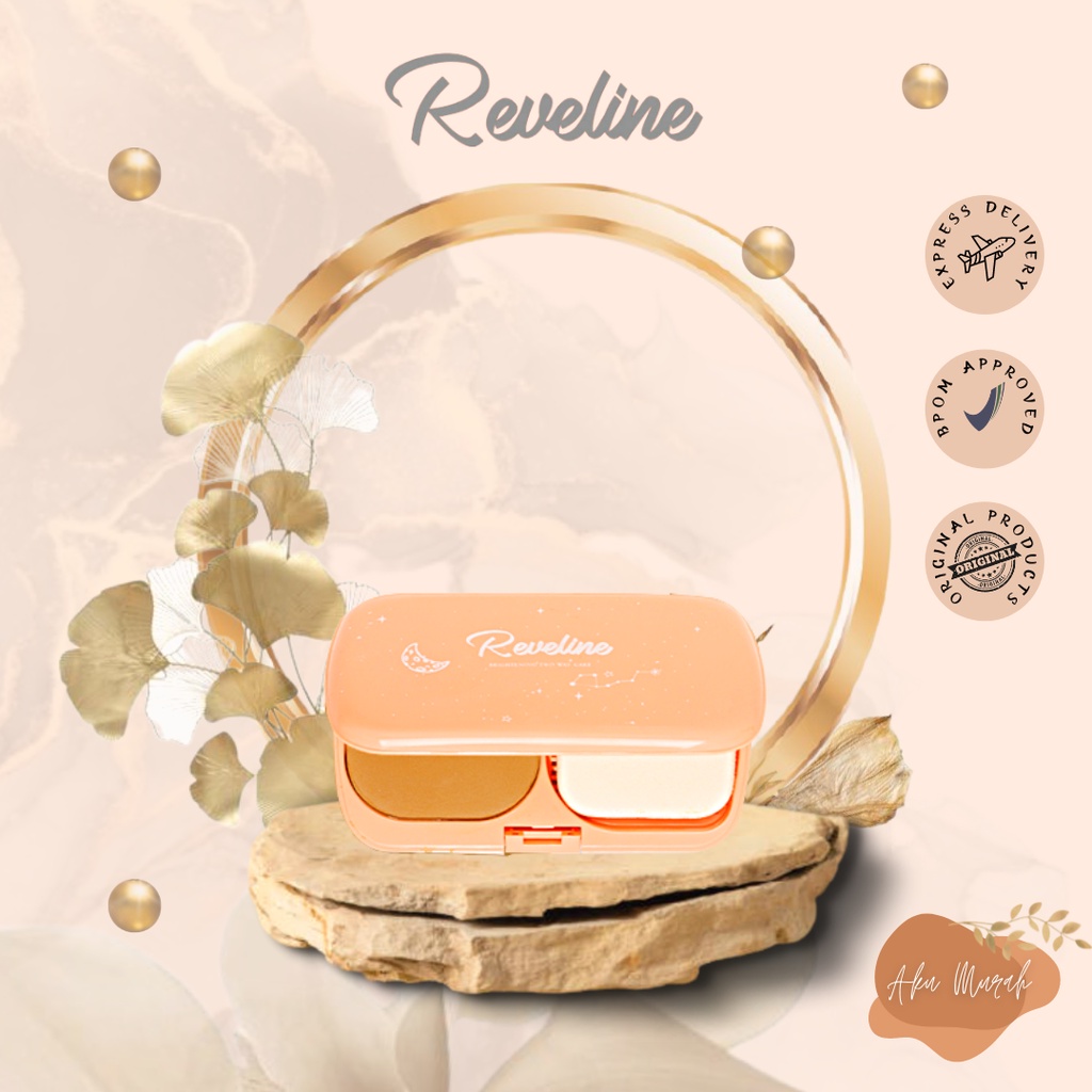 ✨ AKU MURAH ✨REVELINE Brightening Two Way Cake // Bedak Reveline BPOM