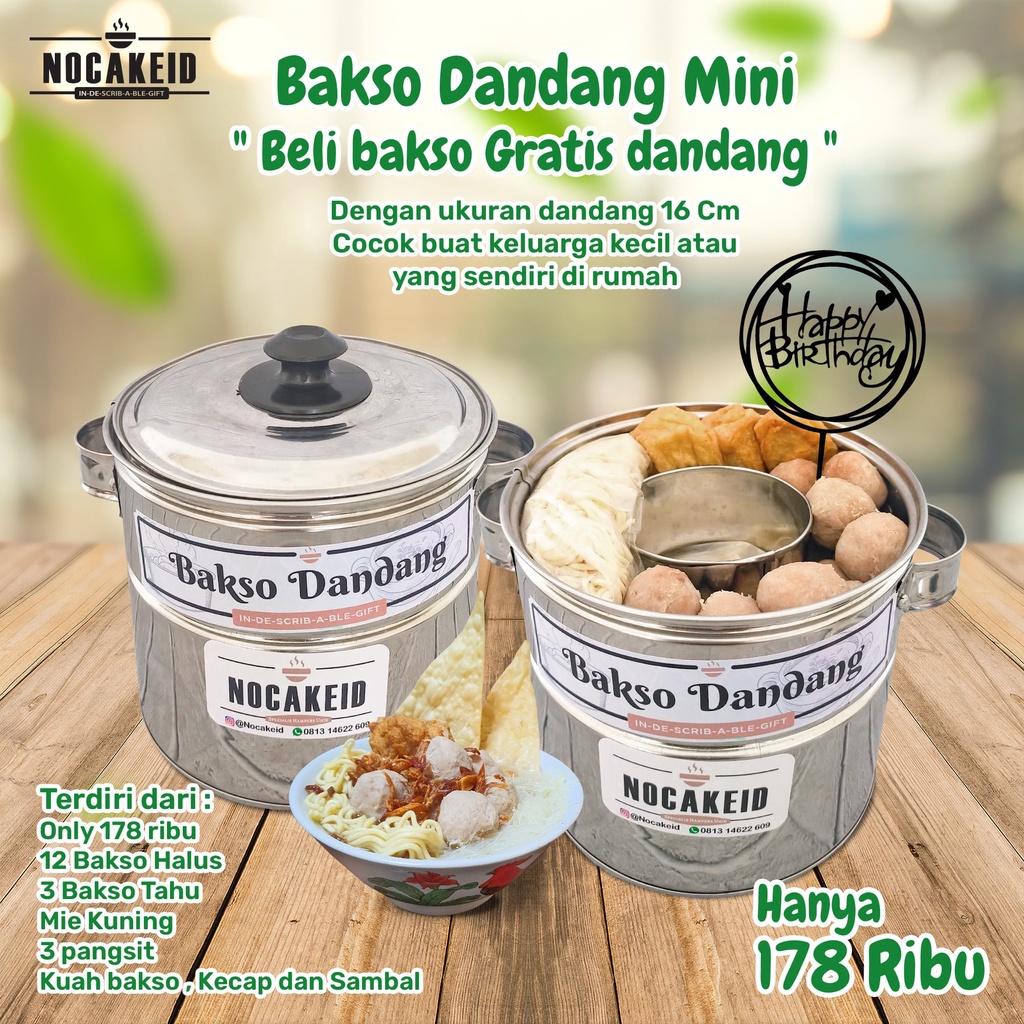 

New Bakso dandang Mini , hadiah ulang tahun, hampers , bakso sapi frozen