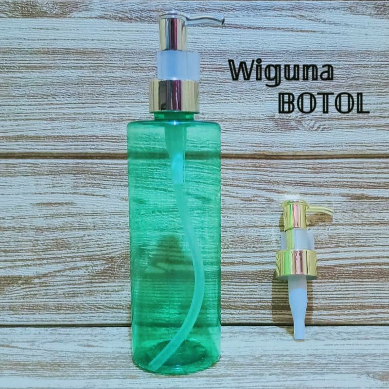 Botol Pump 250ml Hijau / Botol Rf 250ml Tutup Pump Luxury Oil