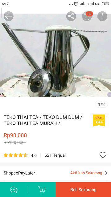 Teko Thai Tea / Teko Dum Dum / Teko Thai Tea Murah /