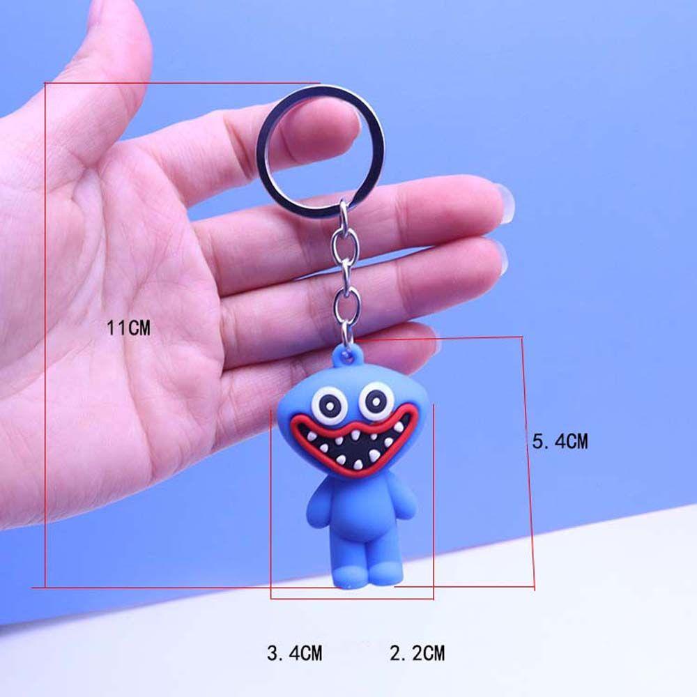 【 ELEGANT 】 Wuggy Gantungan Kunci Huggy Halloween Animasi Peripheral Anime Mainan Action Figure Wuggy Key Ring
