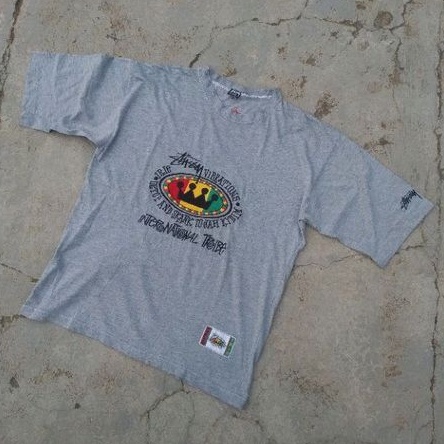 Kaos Tshirt Stussy Irie Riot International Tribe Vintage Second