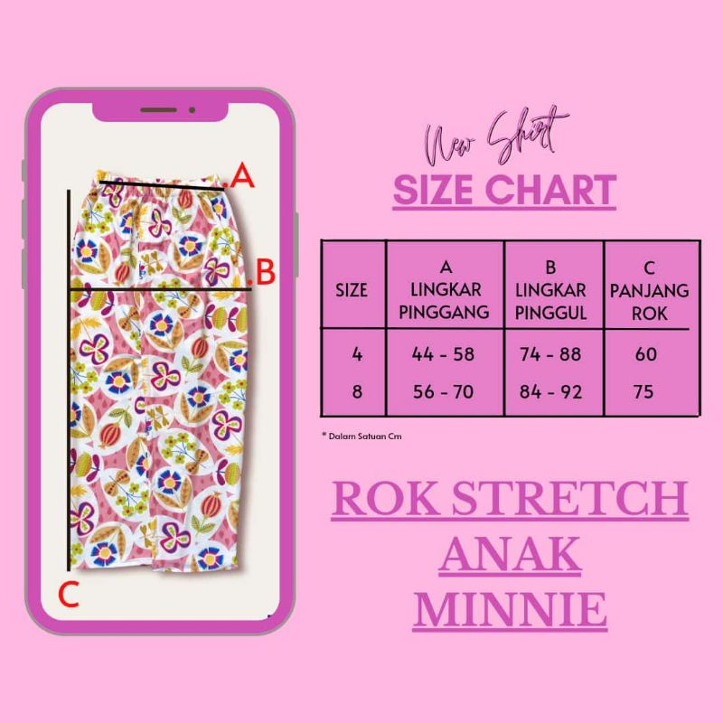 Rok Kebaya Panjang Stretch Anak-Anak Minnie