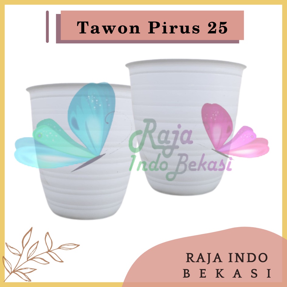 Pot Tawon Pirus JM Ruby 25 Putih Pot Tawon Putih Tebal Murah Pot Ulir Tawon Madu 20 21 24 25 27 30