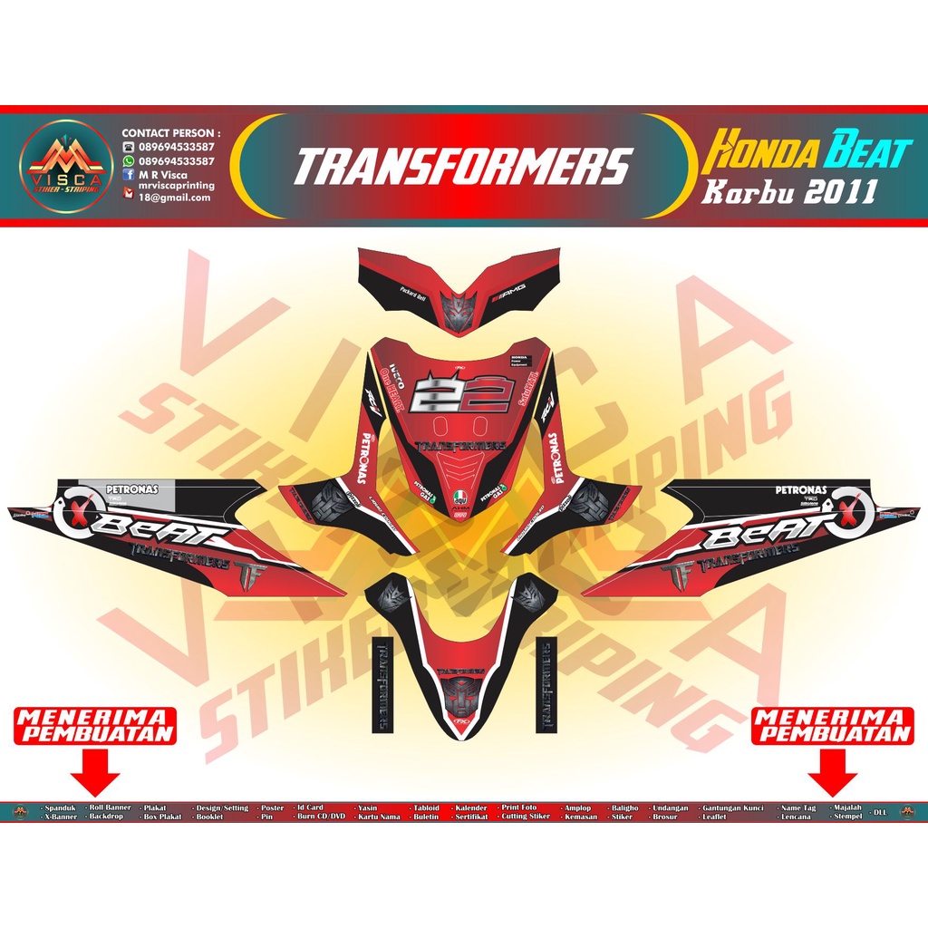 DECAL BEAT KARBU FULLBODY - DECAL HONDA BEAT karbu