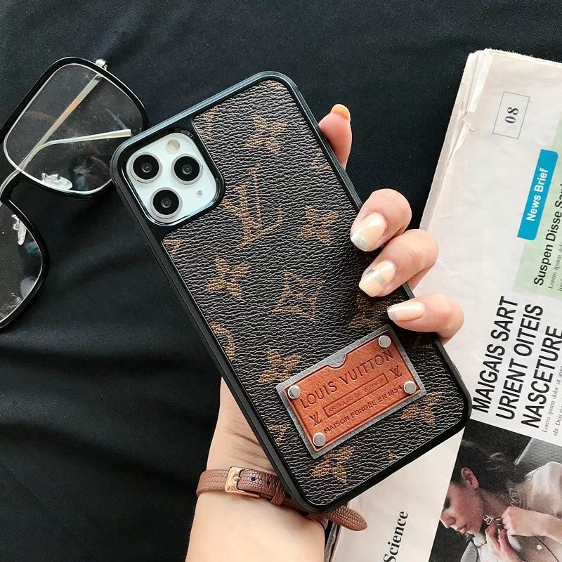 LV LEATHER HARD CASE IPHONE 7 Plus 7+ 8 8+ X Xs Xr XsMAX 11 11Pro 11ProMax 12 12Mini 12Pro 12ProMax