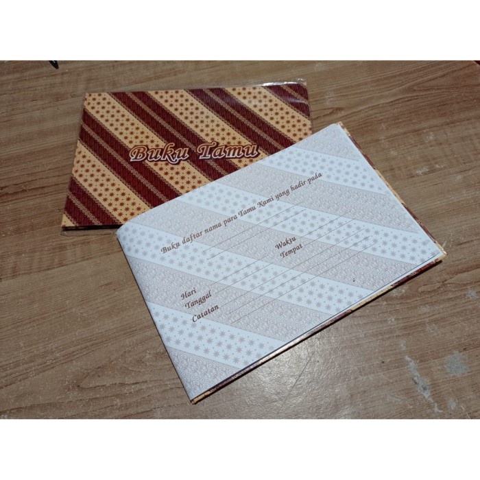 

Hemat Buku Tamu Undangan Kenko Motif Limited
