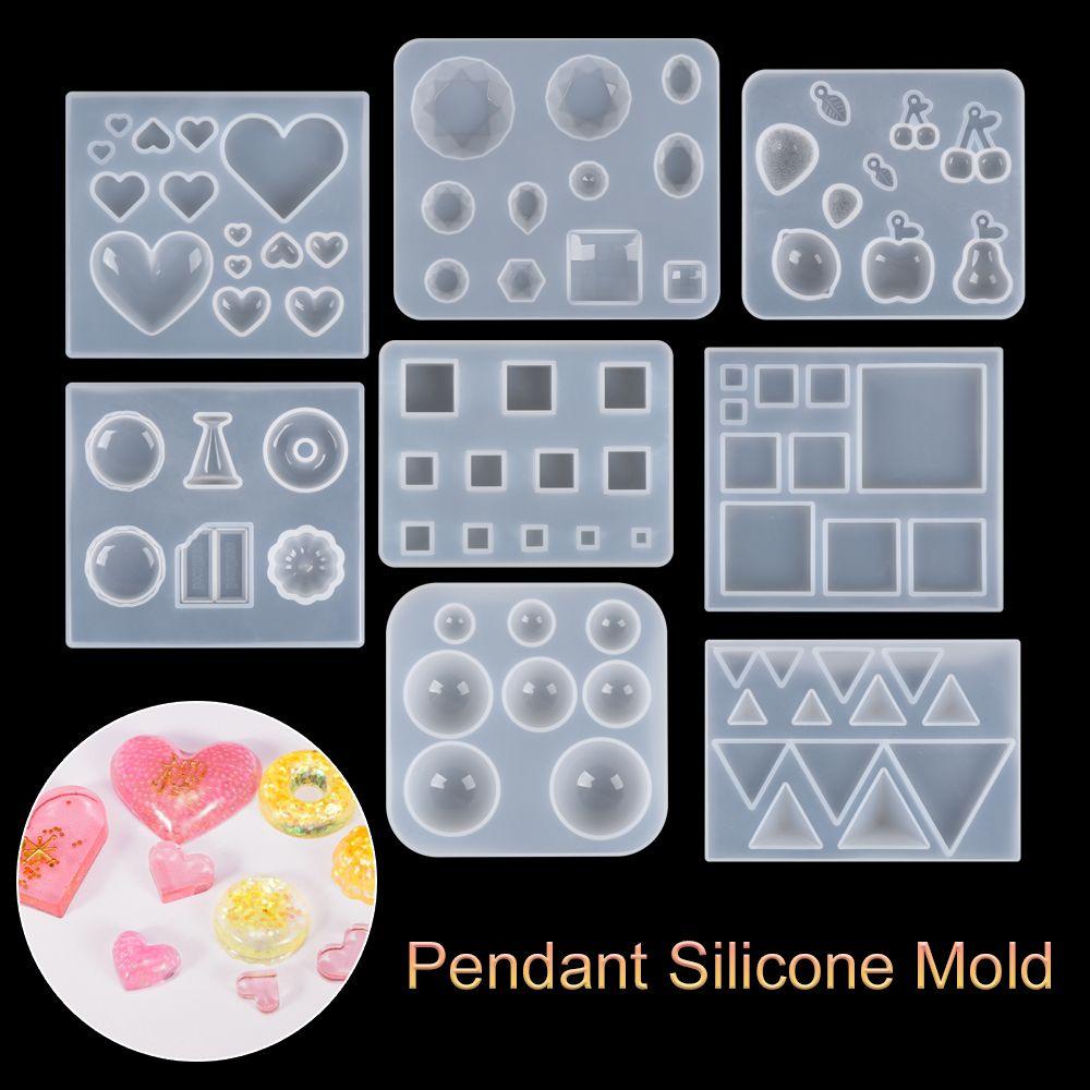 Preva Cetakan Silikon Resin Alat Membuat Perhiasan Menjatuhkan Lem Transparan Liontin Mould