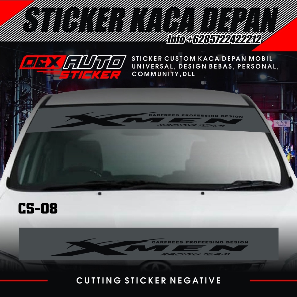 Sticker KACA DEPAN MOBIL STIKER UNIVERSAL (8)