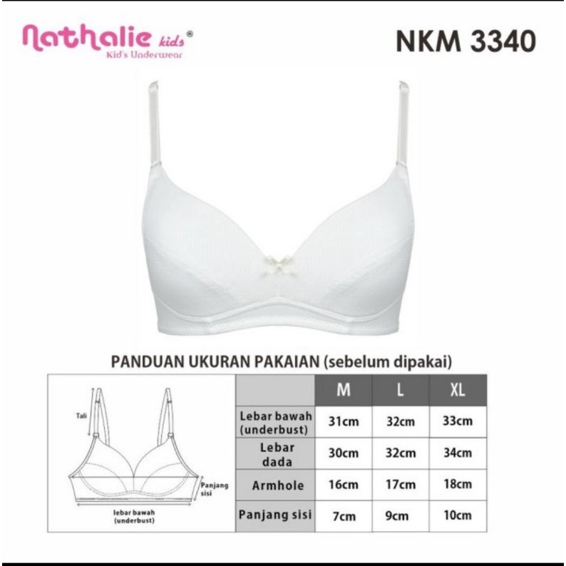 Bh pelajar Nathalie girls First Bra NKM 3340