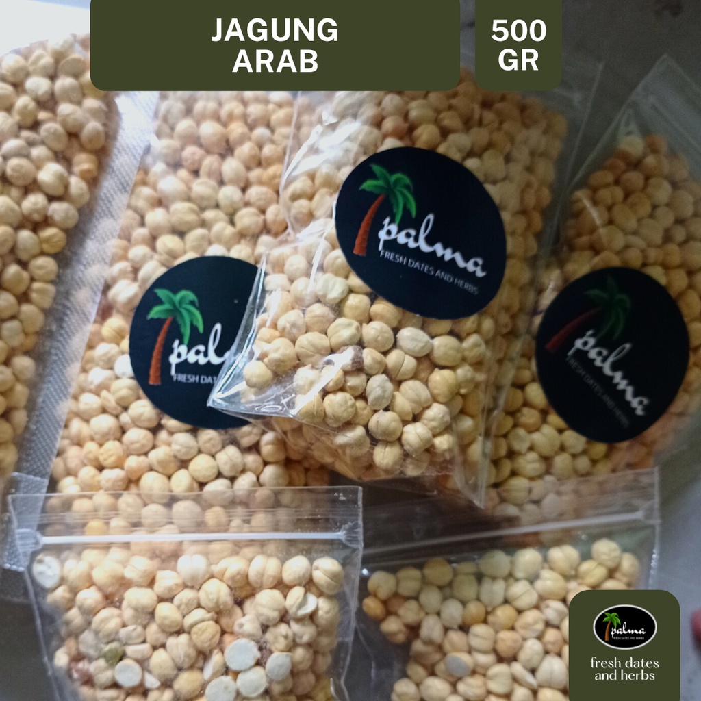 KACANG ARAB BERKUALITAS 1000 GR/ ROASTED CHICKPEAS / JAGUNG ARAB / OLEH OLEH HAJI UMROH