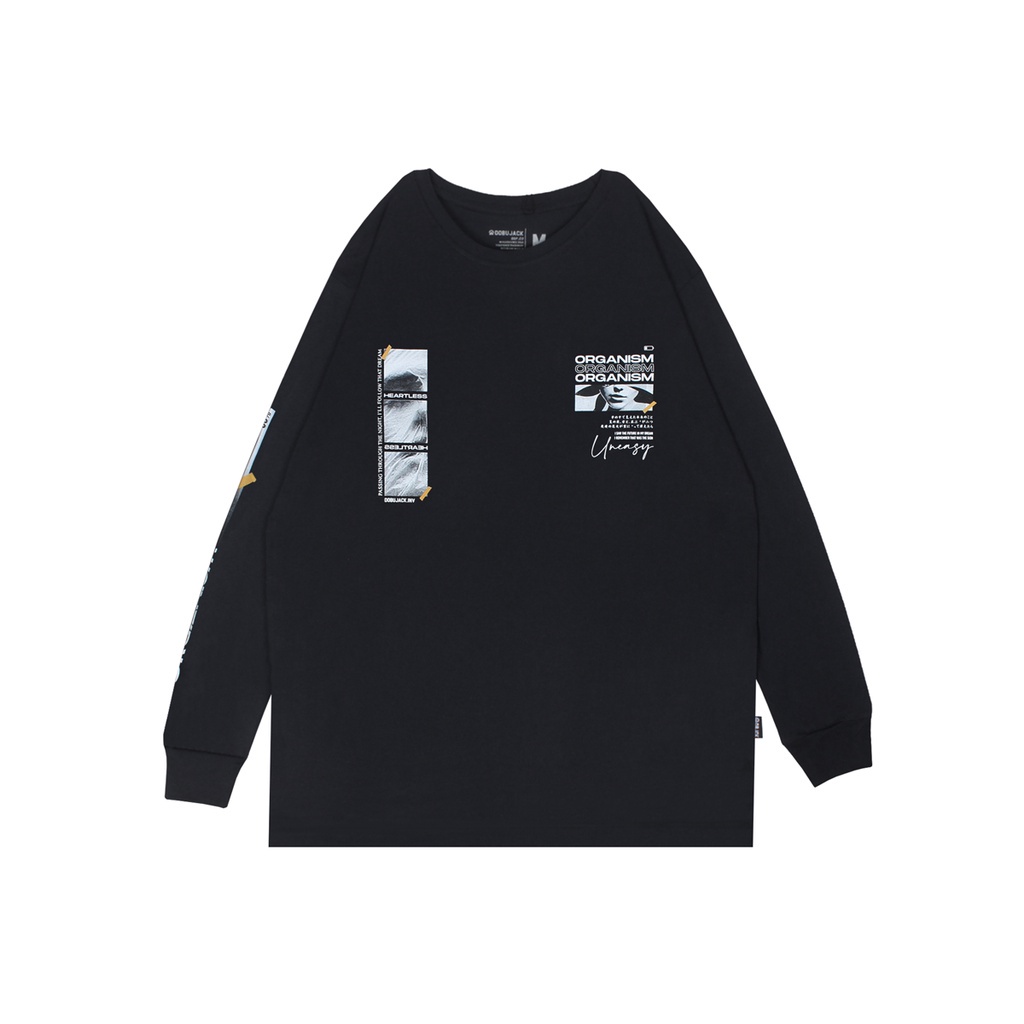 Creneck Dobujack Organism Black | Crewneck Pria Dobujack