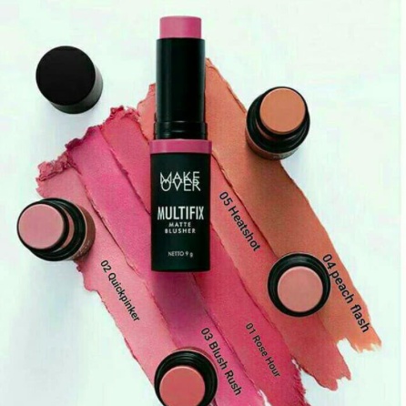 MAKE OVER Multifix Matte Blusher 9 g | Blush On Stick