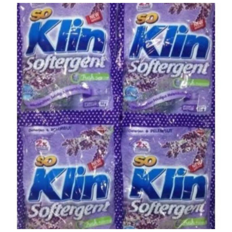 Soklin Softergent 50gr Unggu/Pink/Daia Renteng isi 6 pcs (Random)