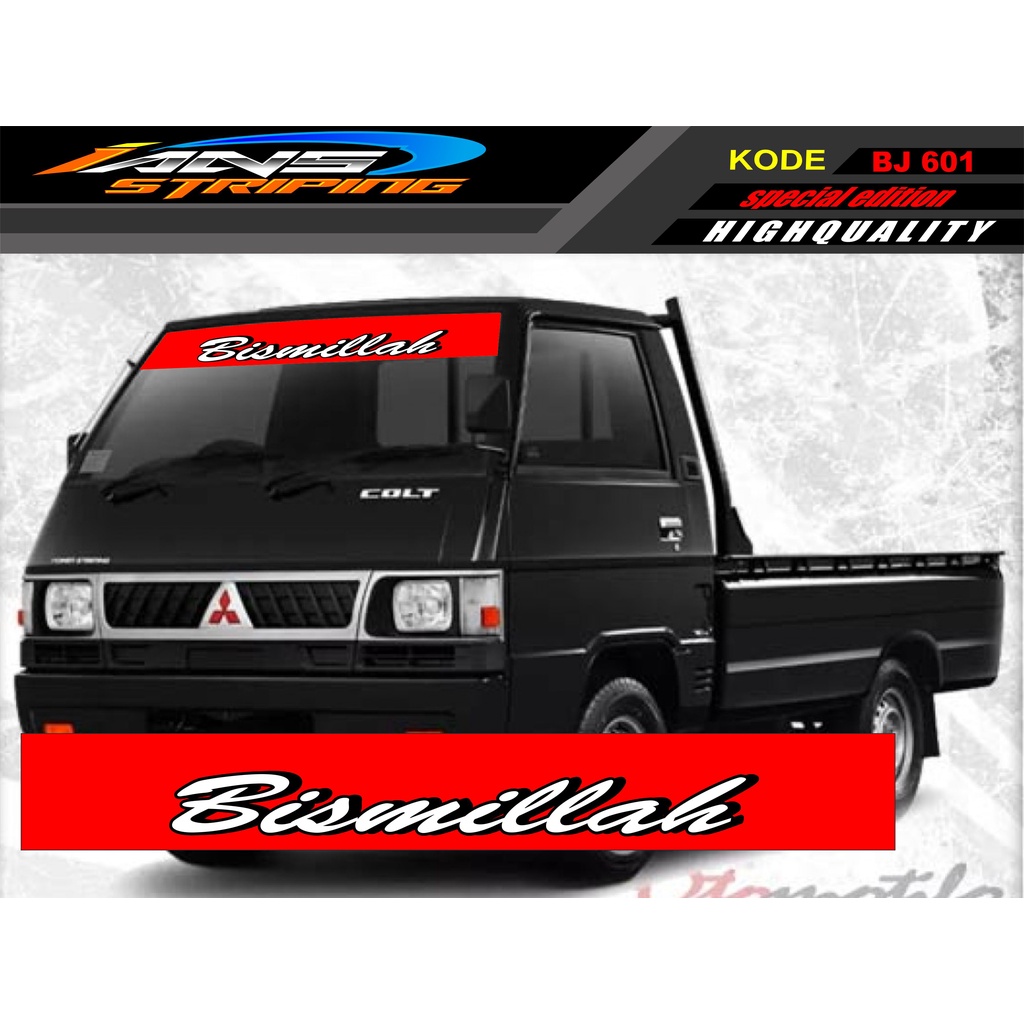 STIKER KACA DEPAN MOBIL L300 / GRANDMAX / PICK UP / CARRY / STIKER KACA DEPAN MOBIL PICK UP / DECAL STIKER PICK UP BJ601