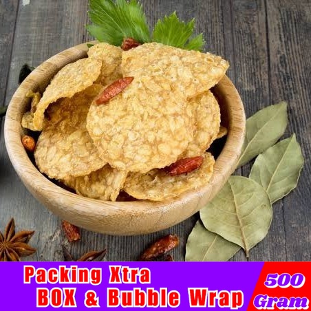 

Keripik Tempe Tepung 500gr / Kripik Tempe Khas Bandung - Hufaida Snack makanan ringan