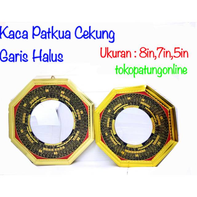 Kaca Patkua Ba Gua Fengshui 8in