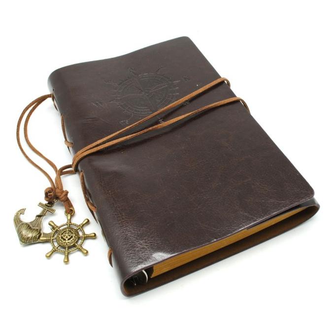 

>>>>>] Buku Catatan Binder Kulit Retro Pirate - 8005 - Coffee