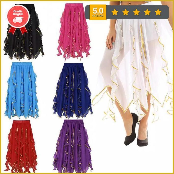 Belly Dance Rok Sifon Layer Premium