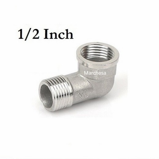 Knee Drat Dalam 1/2" X 1/2"Elbow Drat Luar SUS 304