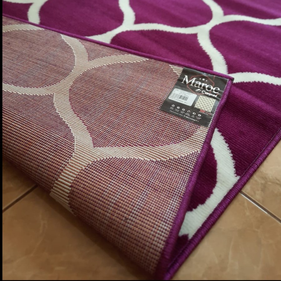 MAROC Karpet Lantai 160x210 P09 Purple LIMITED EDTION-4