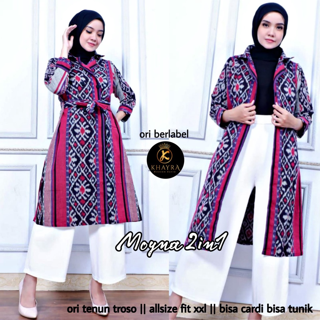 Tunik Batik Tenun Moyna