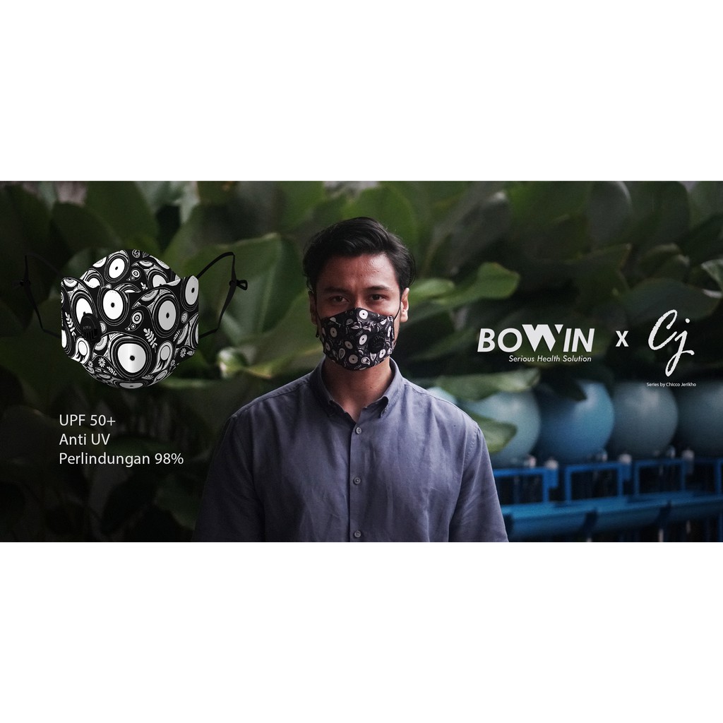 [Bowin - Chicco Jerikho Series] Masker UPF 50+ Anti UV Masker Motor / Masker Kain / Masker Bomber 4D