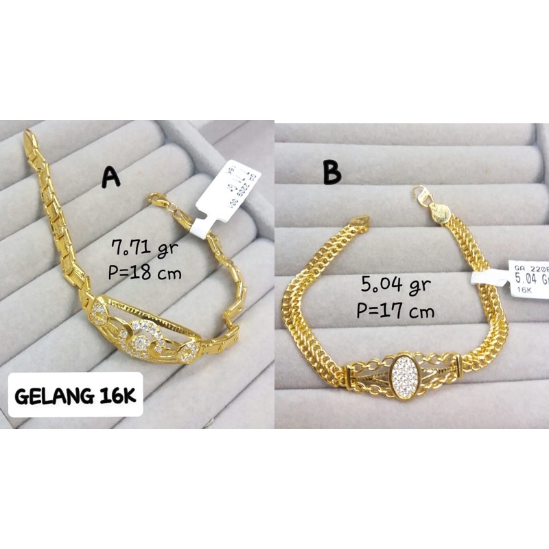 Gelang tangan kadar 700/16k wanita dewasa model fashion baru