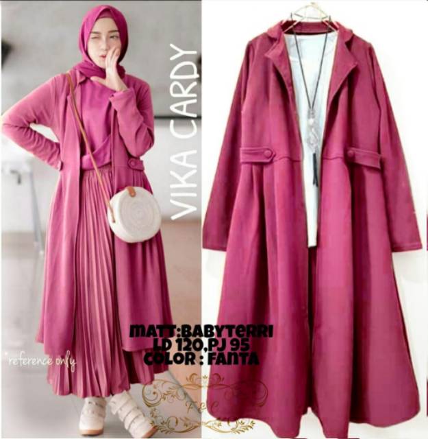 OUTER CARDI VIKA LONGCADIGAN RIFKA BABYTERRY FEHM