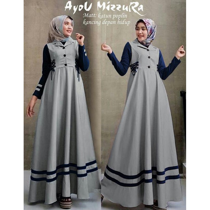 Model Baju Muslim Gamis Terbaru Dan Modern Ld Mizzura Shopee Indonesia