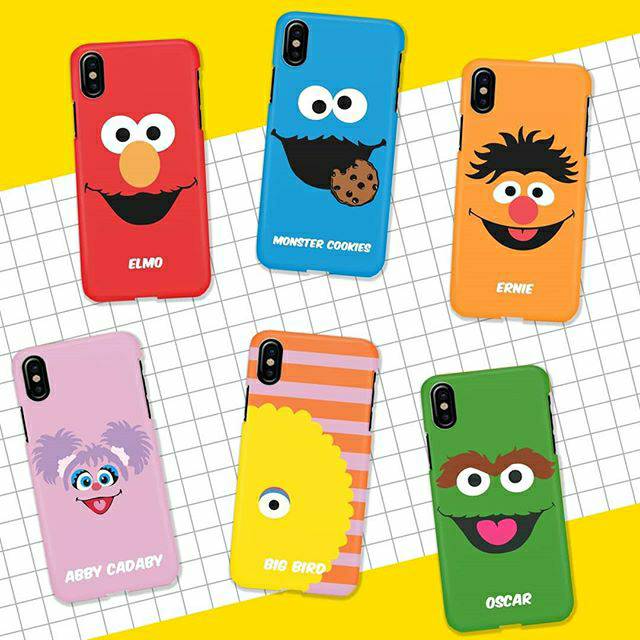 Softcase SESAME STREETS Lucu casing transparan Custom Nama Iphone Samsung Oppo Xiaomi Vivo Realme