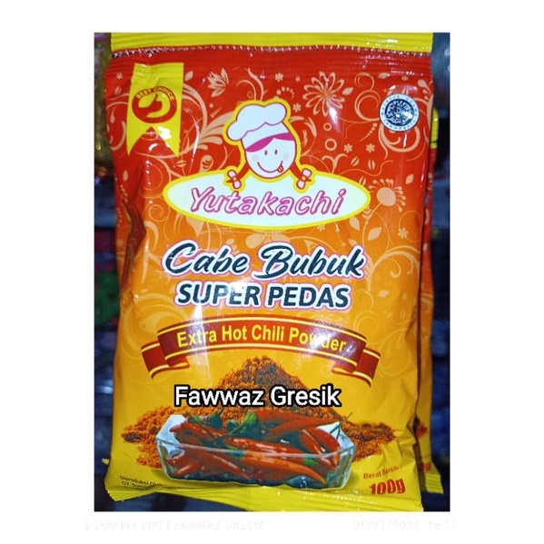 Cabe Bubuk Super Pedas Yutakachi 100gr / Yutakachi Cabe Bubuk Super Pedas 100 gr