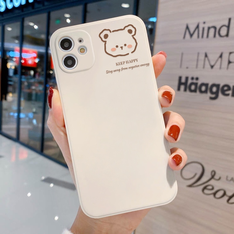 Soft Case TPU Motif Beruang Untuk Realme C25Y C21Y 9i 8i 7i 6i 5i 8 7 5 9 Pro Plus 8 Pro C25 6s 5s C2 C3 50A C21 C15 C20 3011 C15