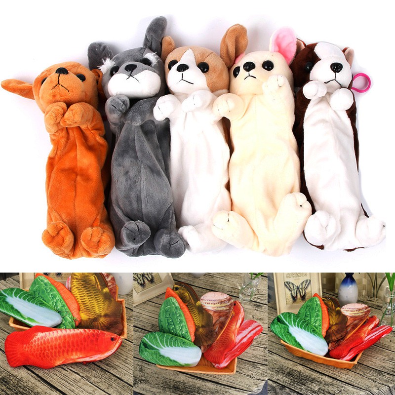 

INDORETAIL | Hot Sale Kawaii Kartun Anak Anjing Buah Pensil Case Lembut Mewah Alat Tulis Tas Pensil
