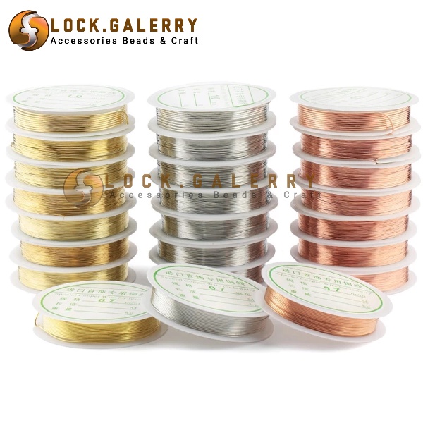 Kawat Tembaga Aksesoris Kawat Manik Manik 0.3 / 0.4 / 0.5mm