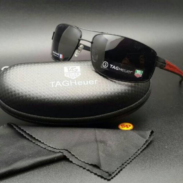 KACAMATA SPORT PRIA TAGHEUER 0215 POLARIZED FULLSET