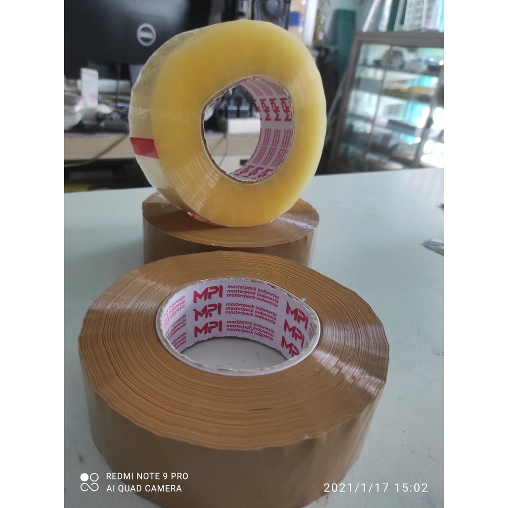 

COD LAKBAN JUMBO BENING 45MM x 300M MASTER PACK INDONESIA atau SOLATAPE HIGH QUALITY GROSIR MEDAN