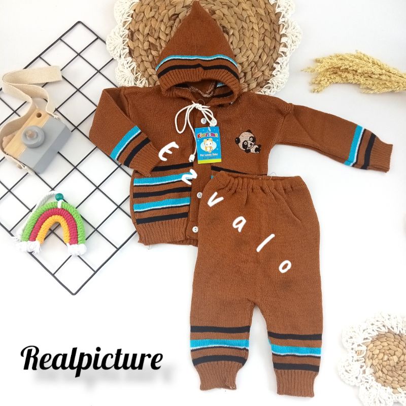 SR3 Setelan bayi rajut / jaket rajut