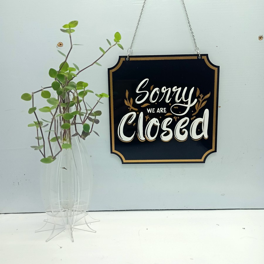 Sign Open Close / Sign Buka Tutup / Sign Akrilik Type 2