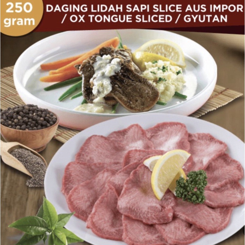

Tongue Gyutan Lidah Sapi Slice Halal