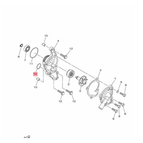 karet oring waterpump nmax n max aerox 155 lexi r15 vva v3 mt15 xsr vixion r wr 155 original ygp 93210-19809