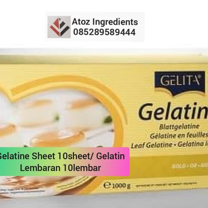 

Gelatine Sheet 10sheet/ Gelatin Lembaran 10lembar BERKUALITAS