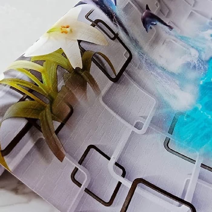 Wallpaper LUMBA LUMBA 3D GENARIS - Wallpaper Dinding 10M x 45CM