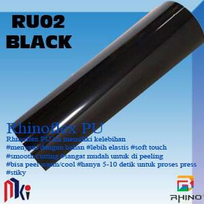 RHINOFLEX Polyflex Korea / poly flex PU Hitam - Black