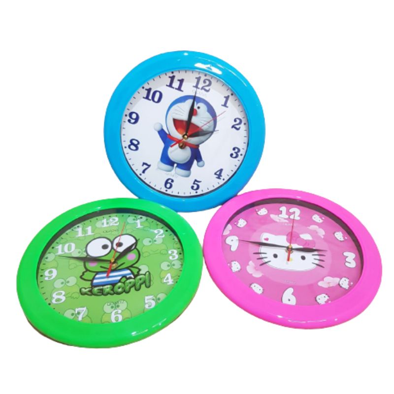 JAM DINDING KARAKTER DORAEMON KEROPPI HELLO KITTY OGANA