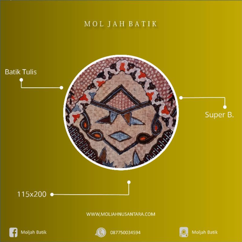 Moljah Batik / Batik Tulis / Batik Madura / Batik / Batik Pria / Batik Wanita / Atasan / Batik A2